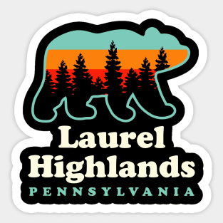 Laurel Highlands Hiking Trail Pennsylvania Bear Sticker